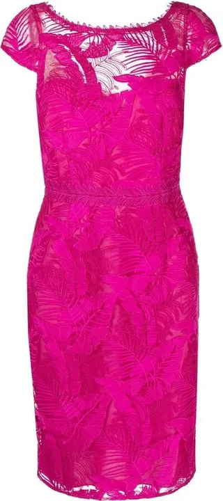 Fauna lace-embellsihed midi dress