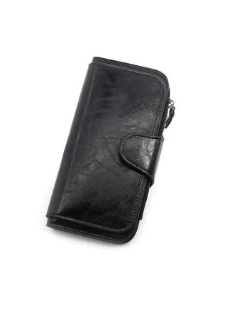 Texture Casual PU Leather Ladies Hasp Clutch for Women Long Wallet Zipper Phone Bag for Shopping Commute Money Bag 19*10*2cm 