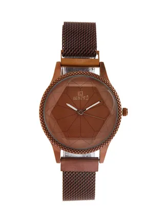 Girls' Alloy Analog Wrist Watch 10004BRN 