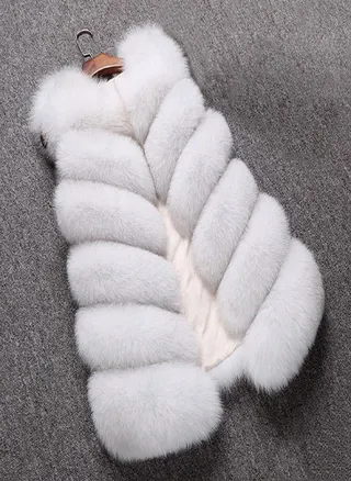 Womens Ladies Sleeveless  Color Waistcoat Solid Winter Loose Vest Coat 