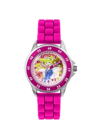 Girl's Analog Round Shape Silicone Wrist Watch PN1078ARG - 33 Mm 