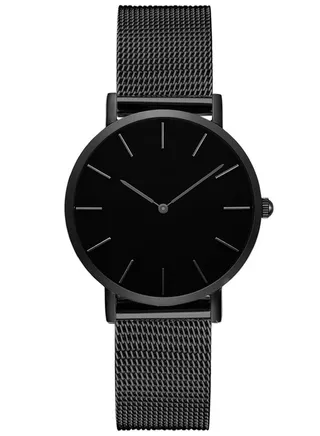 Stainless Steel Mesh Strap Waterproof Women's Watch 