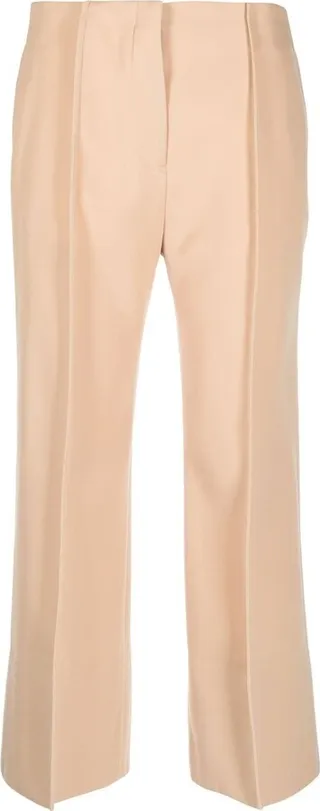 Cropped Cotton Trousers