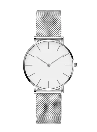 Stainless Steel Mesh Strap Waterproof Women's Watch 