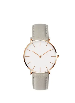 Leisure Leather Strap Waterproof Women's Watch 