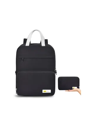 Foldable Travel Hiking Backpacks for Men Women, Backpack with Multi-Pockets Carry On Backpack College Backpack Bag, Portable Daypack Outdoor Vacation Camping Sports Bags, Black 