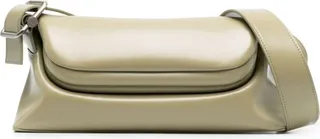 Folded Brot leather shoulder bag