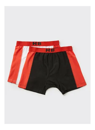 Pack of 2 Plain Low-Rise  Boxer Multicolour 