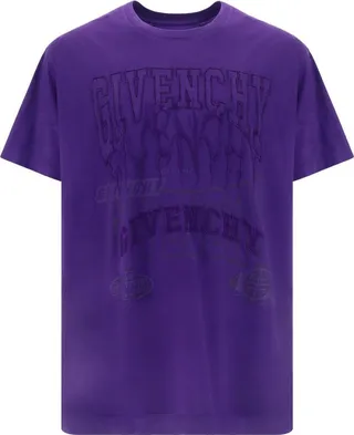 Givenchy Logo Embroidered Crewneck T-Shirt