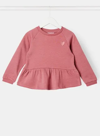 Kids Gathered Hem Sweat Top 