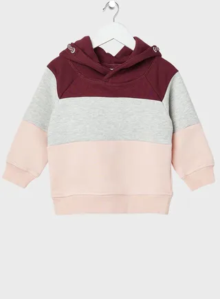 Kids Color Block Hoodie 