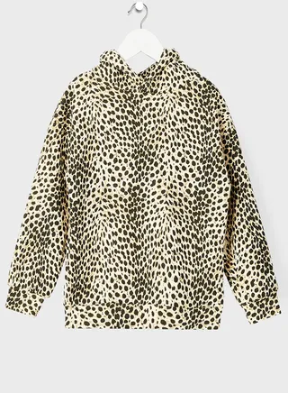 Kids Animal Print Long Sleeve Hoodie 