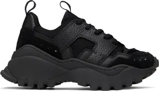 AMI Alexandre Mattiussi Black Lucky 9 Sneakers