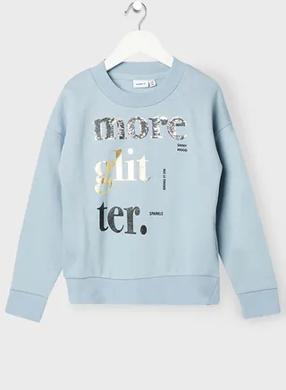 Kids Organic Sequin Sweatshirt 