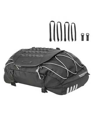 Expandable Motorcycle Rearseat Bag 35-50L Large Capacity Motorcycle Bag Universal Motorcycle Riding Rear Bag Motorcycle Tools Storage Rearseat Bag 