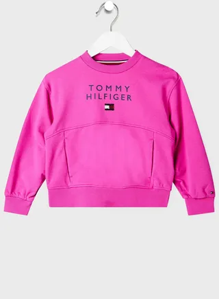 Kids Pleated Sleeve Sweatshirt 