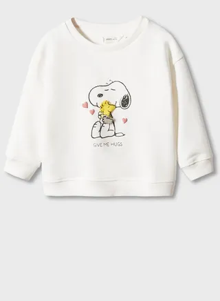 Infant Snoopy Print Sweatshirt 