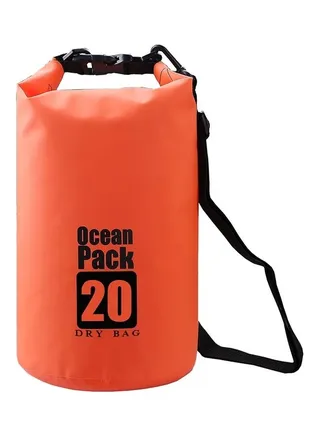 Portable Outdoor Waterproof Sport PVC Shoulder Strap Barrel Bag 