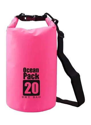 Portable Outdoor Waterproof Sport PVC Shoulder Strap Barrel Bag 