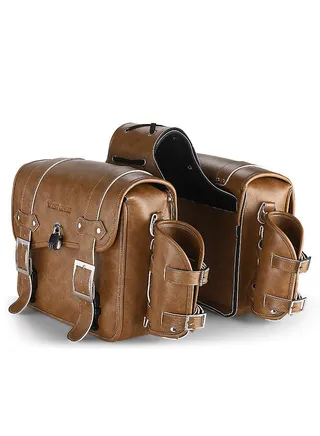 Retro Motorcycle Rearseat Bag Large Capacity Motorcycle Bag Universal Motorcycle Riding Rear Bag Motorcycle Tools Storage Side Bag 