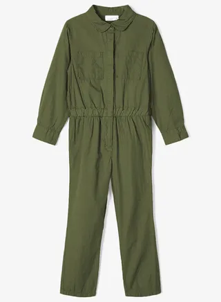 Kids Cinched Waist Jumpsuit Green 