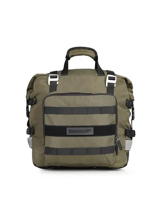 Polyester Motorcycle Bag 20L Large Capacity Universal Side Saddle Bag with Removable Waterproof Inner Bag Outdoor Motorbike Luggage 
