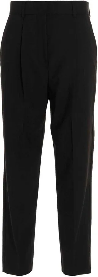 High Waist Straight Leg Trousers