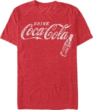 Coca-Cola Men's Retro Coke Bottle Short Sleeve T-Shirt