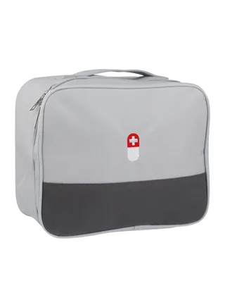 Empty First Aid Bags Travel Medical Supplies Cosmetic Organizer Insulated Medicine Bag Convenient Safety Kit Suit for Family Outdoors Hiking Camping Car Office Workplace 