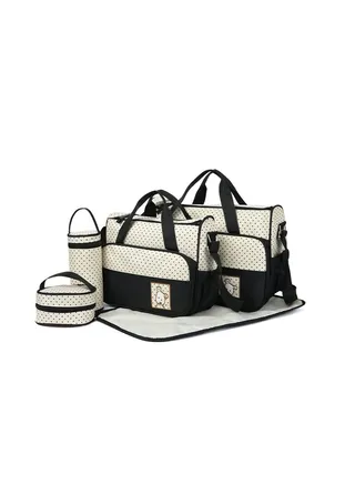Five-piece set of mother and baby mummy bag large-capacity multi-functional mother waiting for delivery baby bag going out one shoulder Messenger diaper bag 