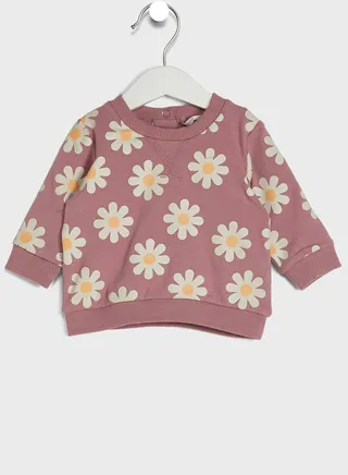 Kids Floral Print Sweatshirt 