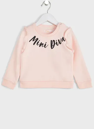 Sweatshirt With Frills 