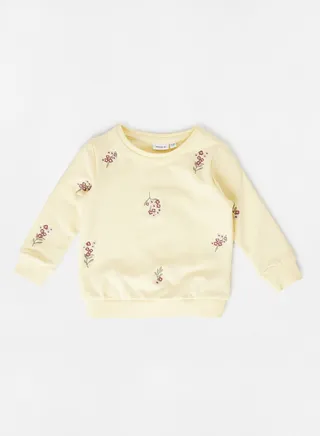 Kids Embroidered Floral Sweatshirt 