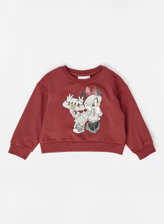 Girls Disney Long Sleeve Sweatshirt Spiced Apple 