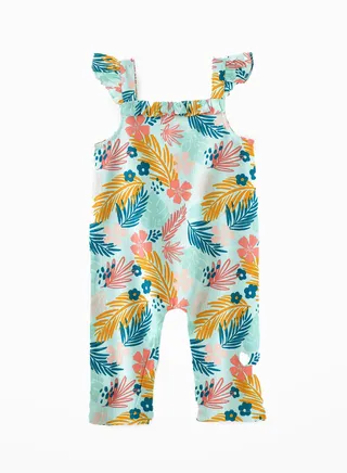 Sunny Smiles: Girls' Soft Viscose Jumpsuit | Comfy Chic & Summer Fun 