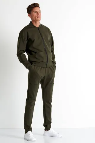 SHAN Stylish Bomber Jacket - Khaki