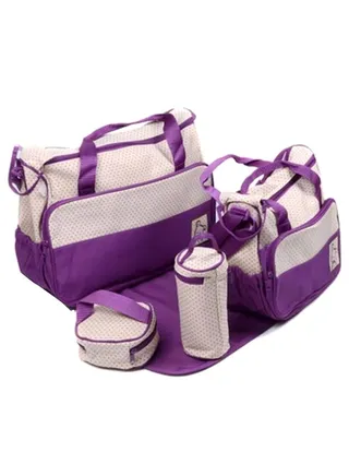 5-Piece Multi-Functional Travel Diaper Bag Set 