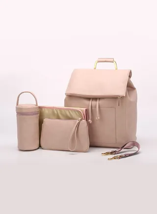 Mommy bag fashion mother and baby bag shoulders mommy backpack with insulation bag and urine pad 