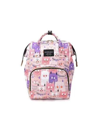 Fashionable Korean version of mommy bag multi-functional large-capacity mother and baby bag diaper bag portable insulation bag bottle backpack 