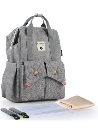 Large Capacity Waterproof Polyester Diaper Backpack 