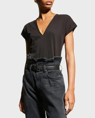 Le Mid Rise V-Neck Tee