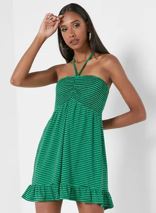 Textured Flippy Dress 