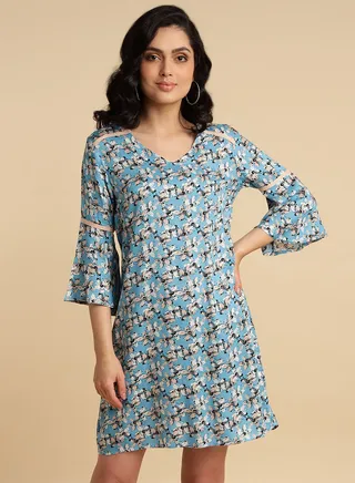 Stylish Mini Dress Multicolour 