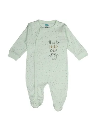 BabiesBasic 100% cotton Printed Long Sleeves Jumpsuit/Romper/Sleepsuit with feet covering for babies 