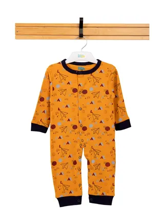 BabiesBasic 100% cotton Printed Long Sleeves Jumpsuit/Romper/Sleepsuit for babies 