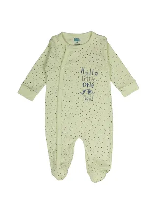 BabiesBasic 100% cotton Printed Long Sleeves Jumpsuit/Romper/Sleepsuit with feet covering for babies 