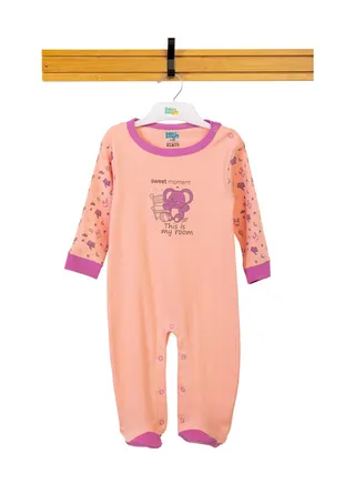 BabiesBasic 100% cotton Printed Long Sleeves Jumpsuit/Romper/Sleepsuit for babies 