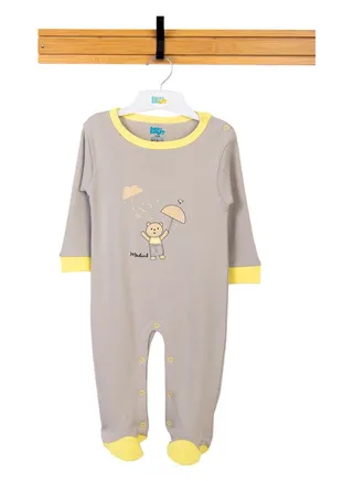 BabiesBasic 100% cotton Printed Long Sleeves Jumpsuit/Romper/Sleepsuit for babies 