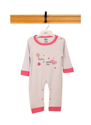 BabiesBasic 100% cotton Printed Long Sleeves Jumpsuit/Romper/Sleepsuit for babies 