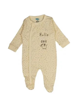 BabiesBasic 100% cotton Printed Long Sleeves Jumpsuit/Romper/Sleepsuit with feet covering for babies 